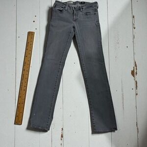 AG Adriano Goldschmied‎ The Stevie Slim Straight Gray Jeans Women's Size 27R
